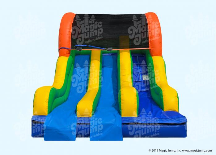 12 Fun Dual Slide - Front View w/o Pool