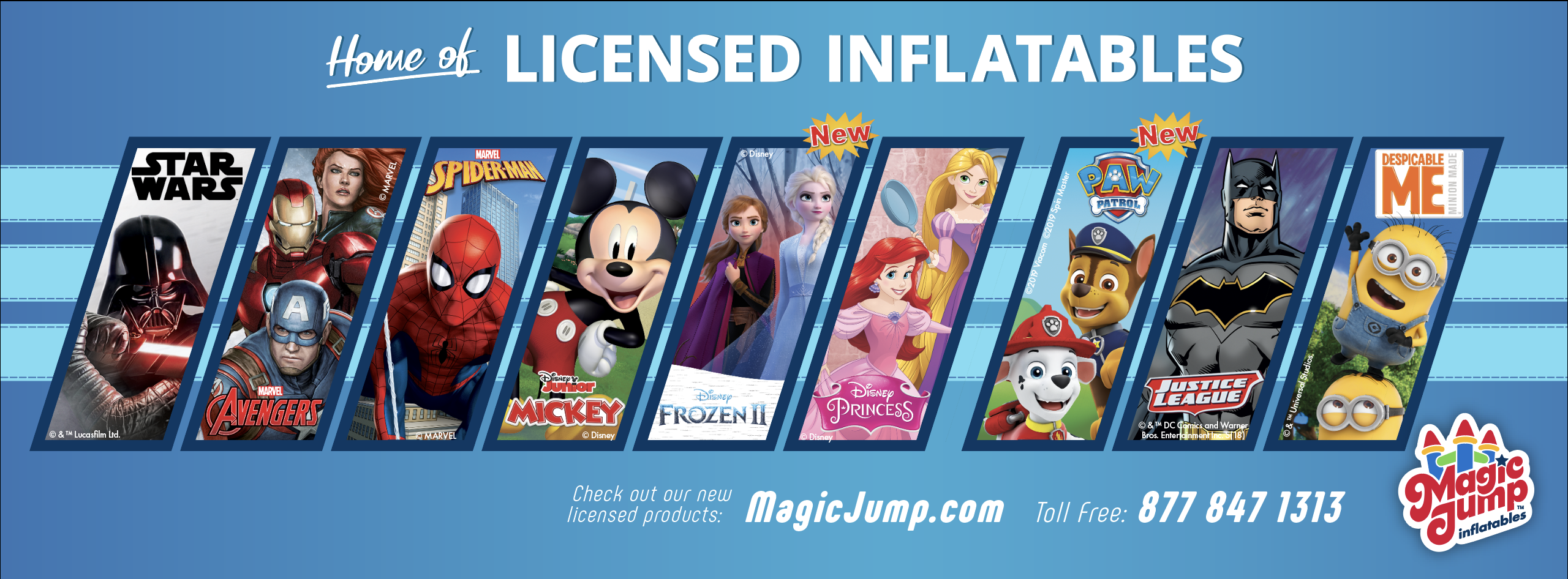Magic Jump has the Hottest Licensed Inflatables Licensed