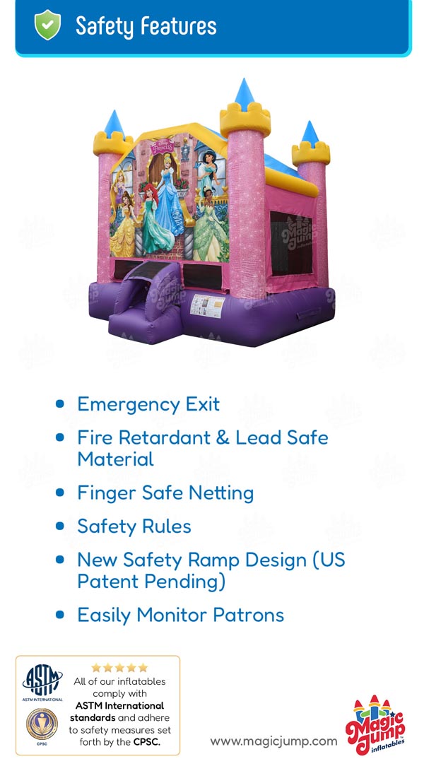 13' Disney Princess | Bounce House| Magic Jump, Inc.