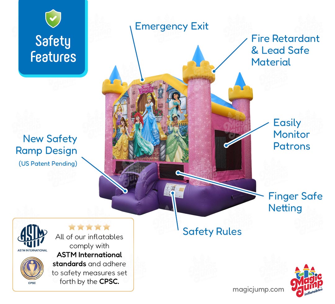 13' Disney Princess | Bounce House| Magic Jump, Inc.