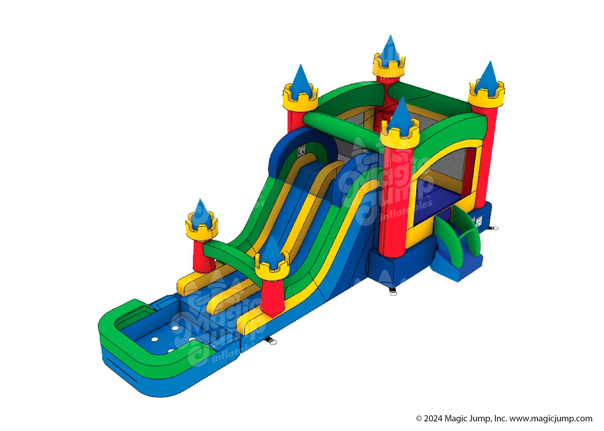 Duo Castle Combo Wet or Dry Bounce and Slide Magic Jump