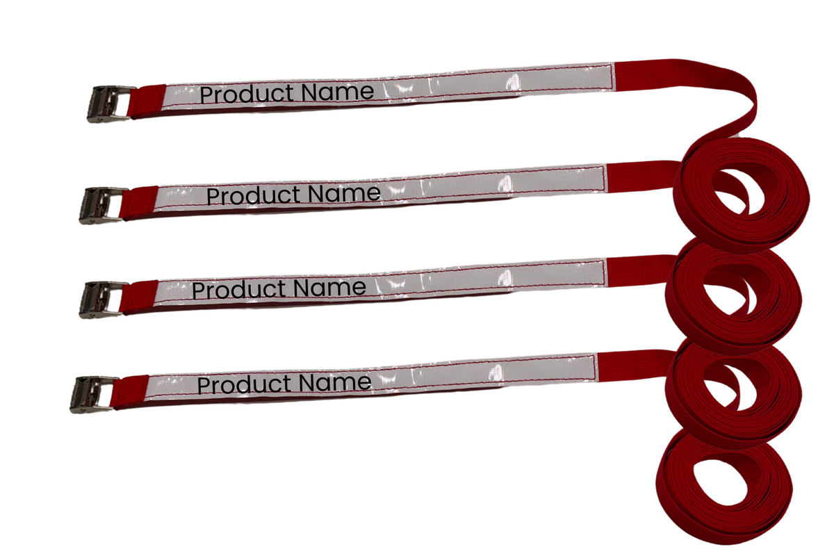 Inflatable Storage Strap with Cam Buckle White Vinyl Labeling Area