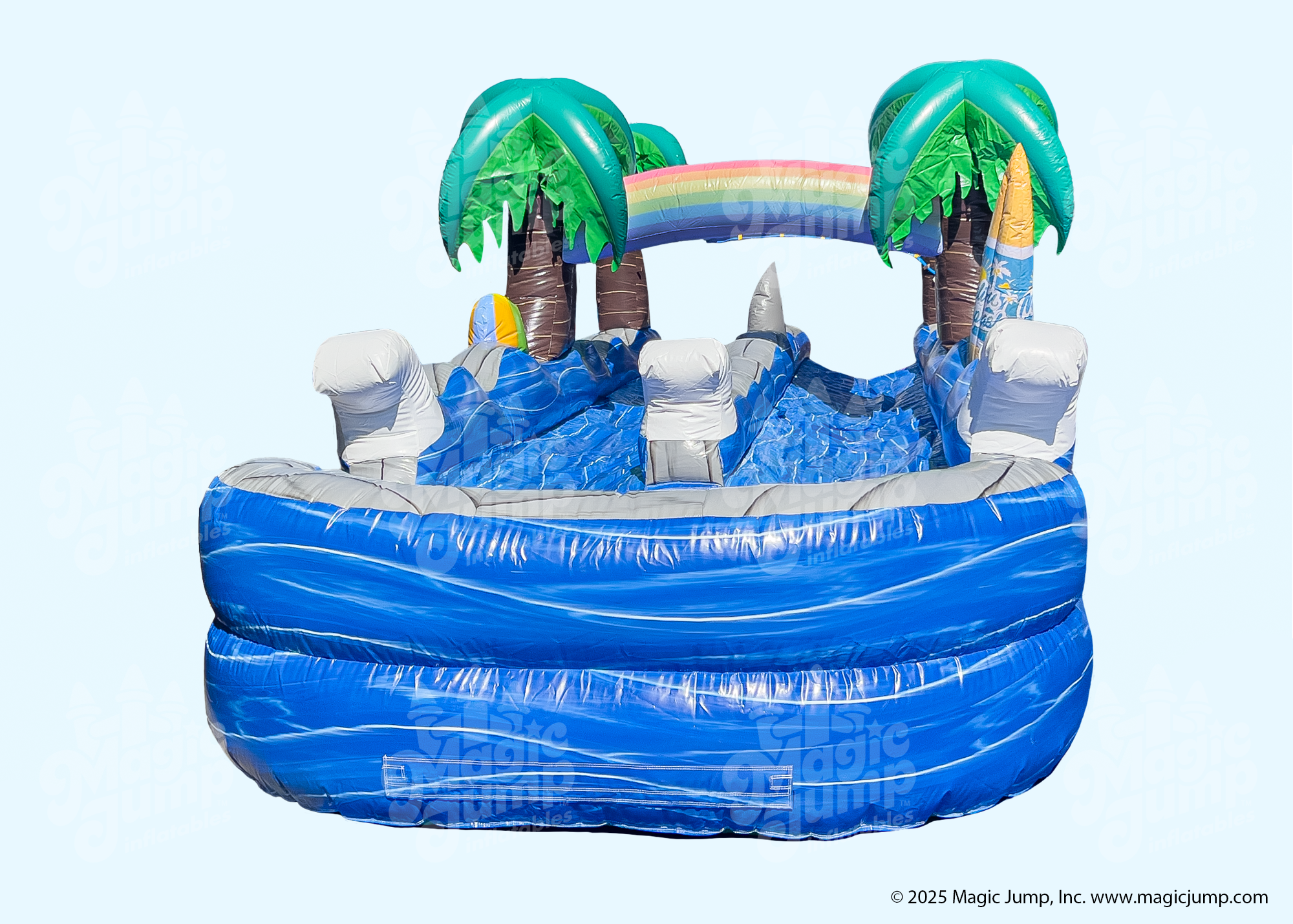 Tropical Dual Slide N Splash Pool