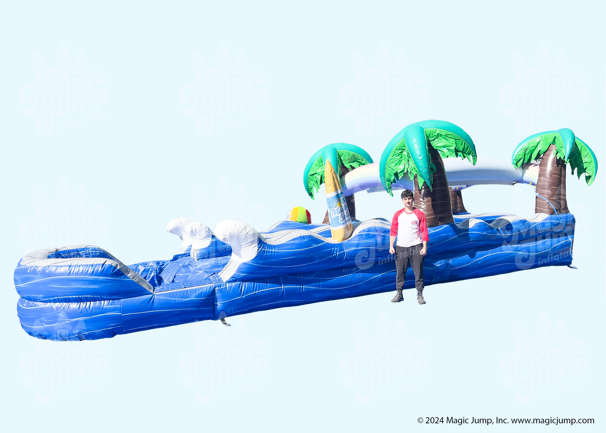 Tropical Dual Slide N Splash Pool