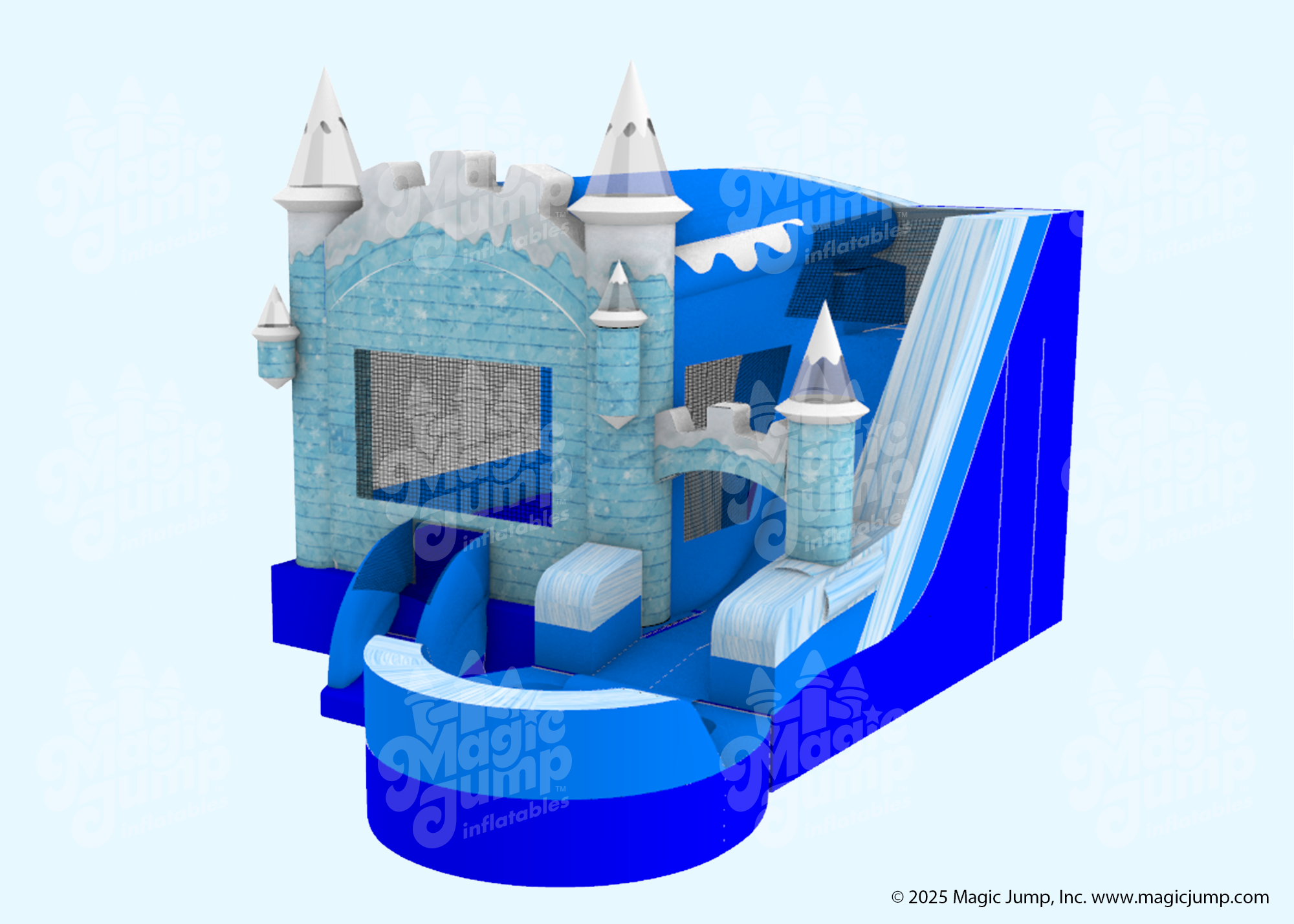 6 in 1 Ice Castle Combo Wet or Dry Front Left View