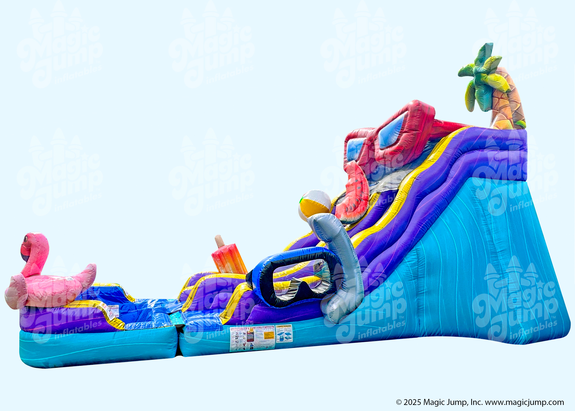 17 Pool Party Dual Slide