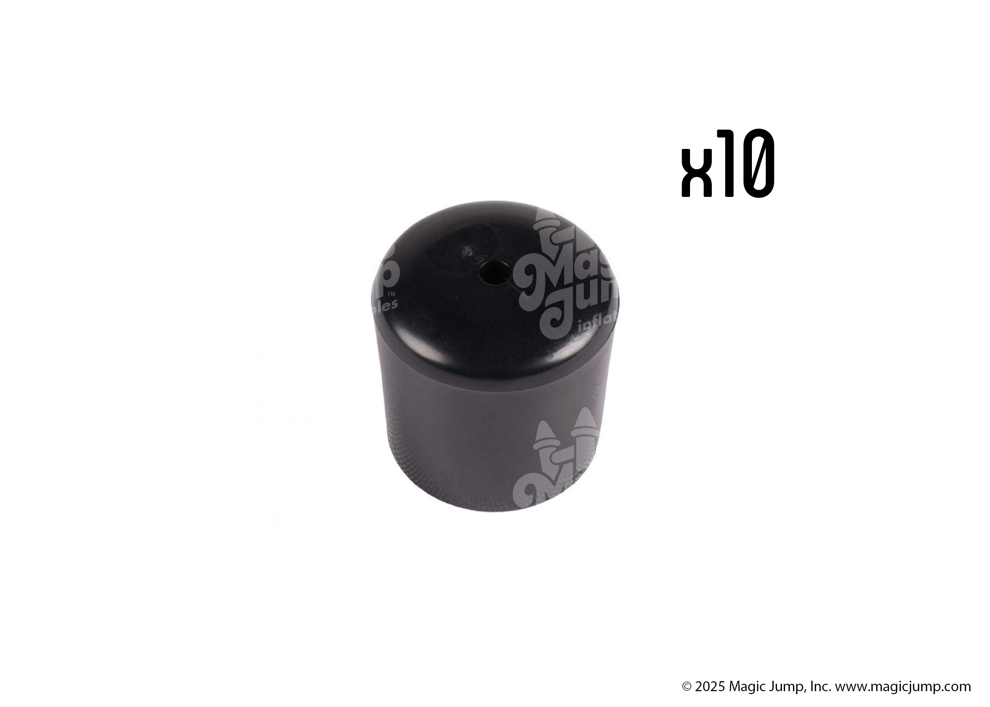 Replacement Black Chair Caps - 10 Pieces
