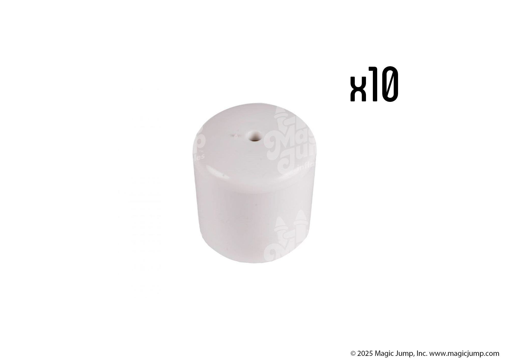 Replacement White Chair Caps - 10 Pieces