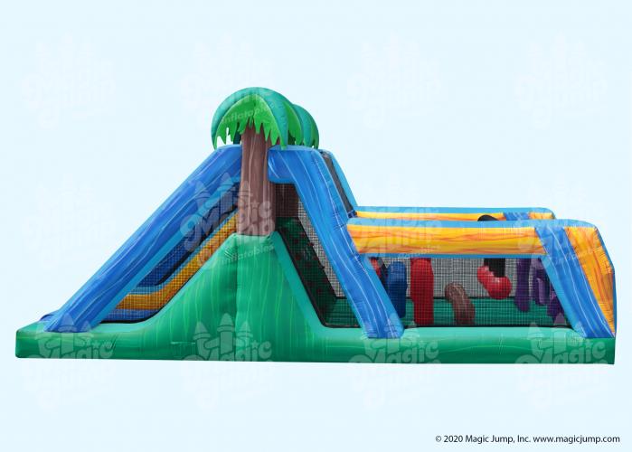 32 Tropical Bounce House Obstacle