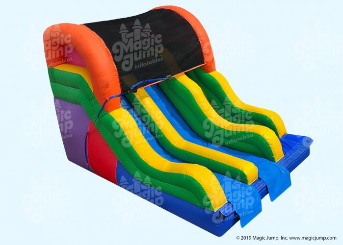 12 Fun Dual Slide - Side View w/o Pool