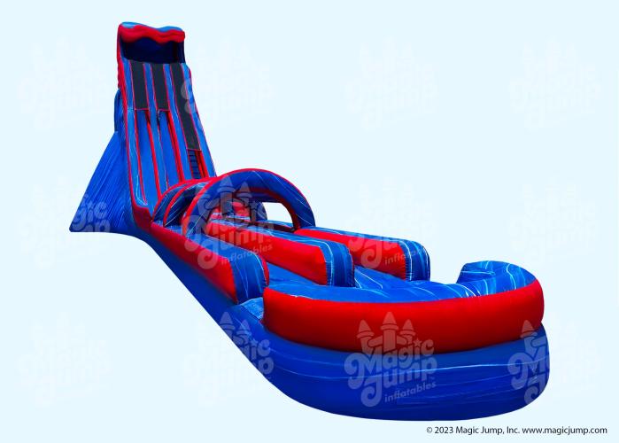 Large Inflatable Water Slide With Pool