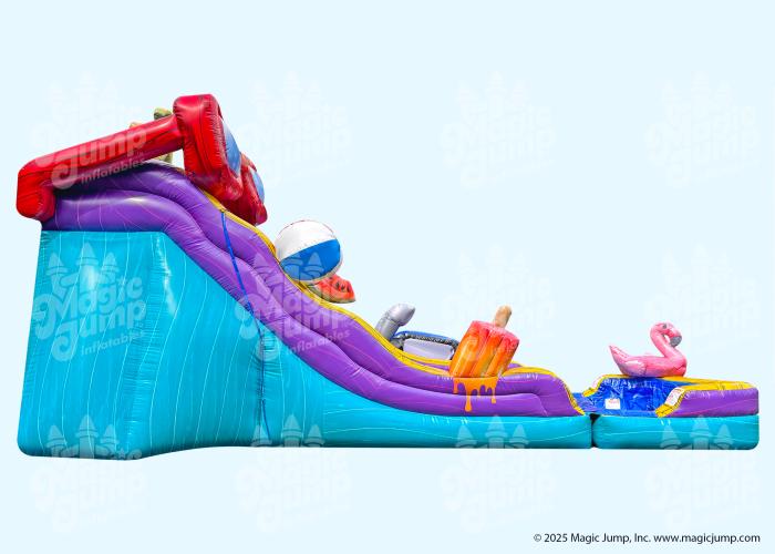 17 Pool Party Dual Slide