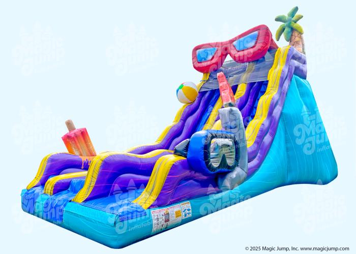 20 Pool Party Dual Slide