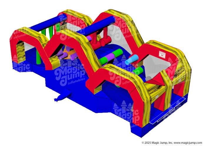 25 Ninja B Hill Obstacle Course