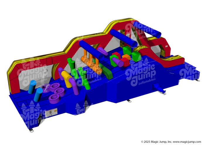 35 Ninja H Incline Obstacle Course