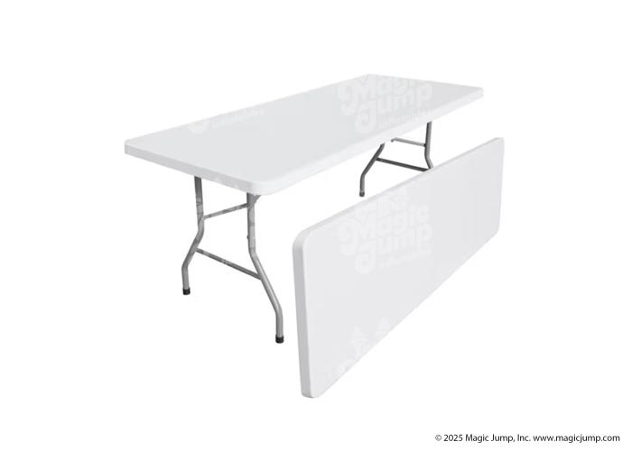 Plastic Rectangular Table 72 inch