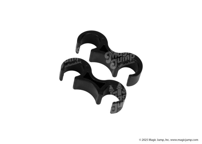 Plastic Ganging Clips Black - 2 Pieces