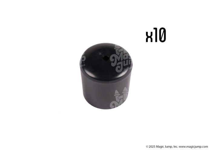 Replacement Black Chair Caps - 10 Pieces