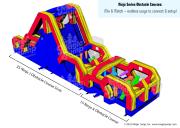 35 Ninja J Obstacle Course Slide