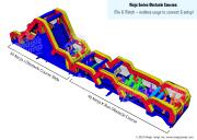 35 Ninja J Obstacle Course Slide