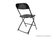 Plastic Folding Chair Black - 10 pieces