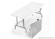 Plastic Rectangular Fold-in-Half Table 72 inch