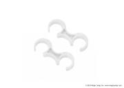 Plastic Ganging Clips White - 2 Pieces