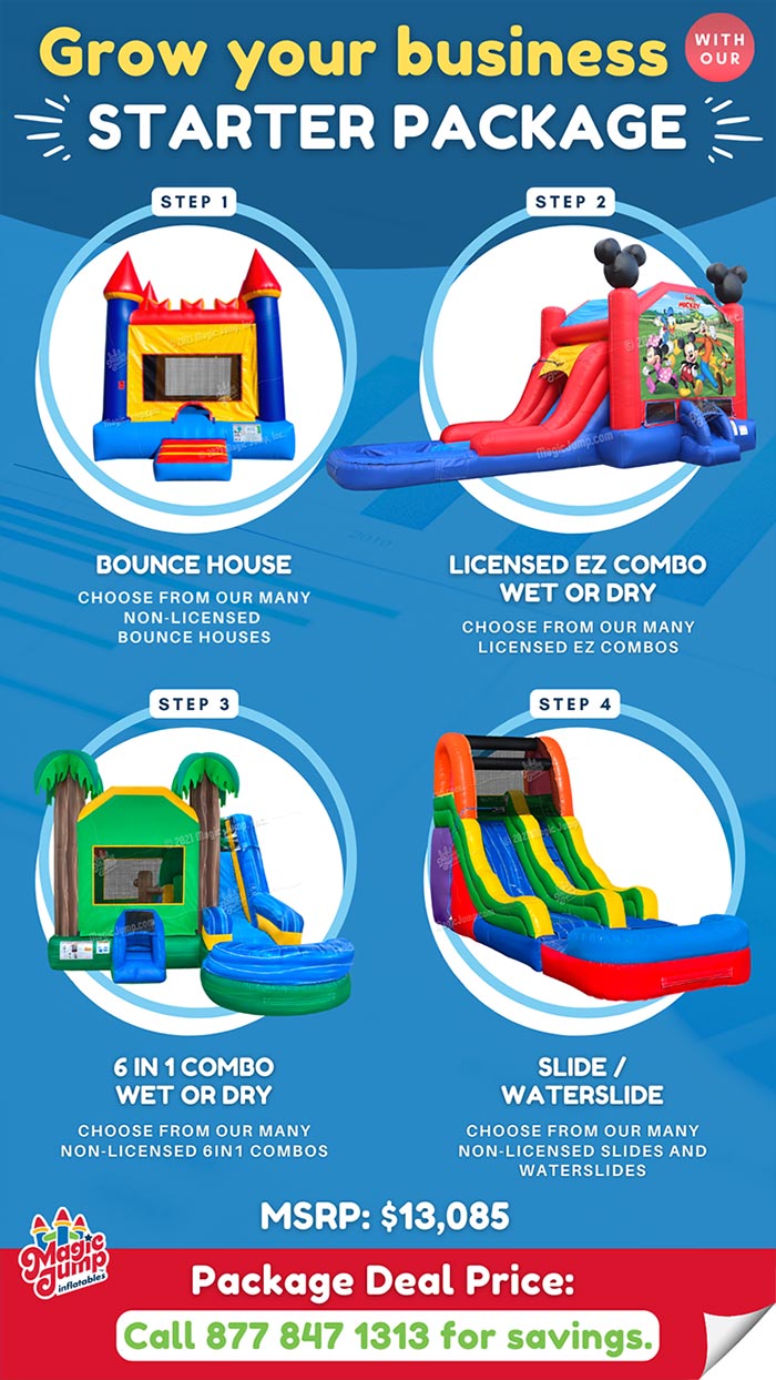 Grow your business with our Inflatable Bounce Starter Package